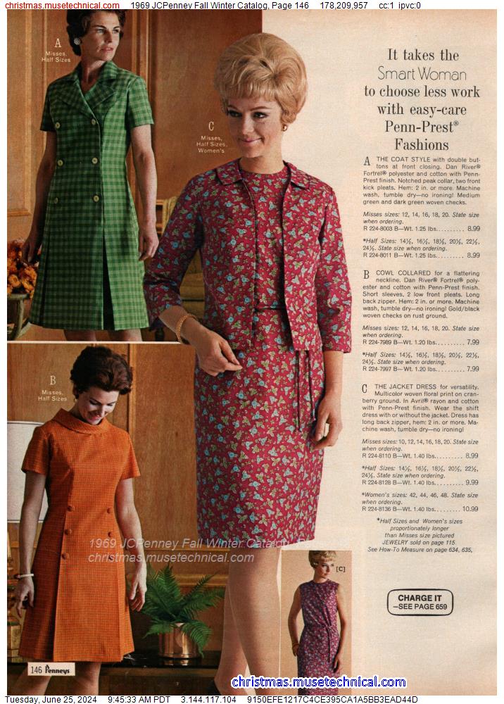 1969 JCPenney Fall Winter Catalog, Page 146