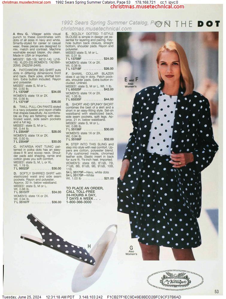 1992 Sears Spring Summer Catalog, Page 53