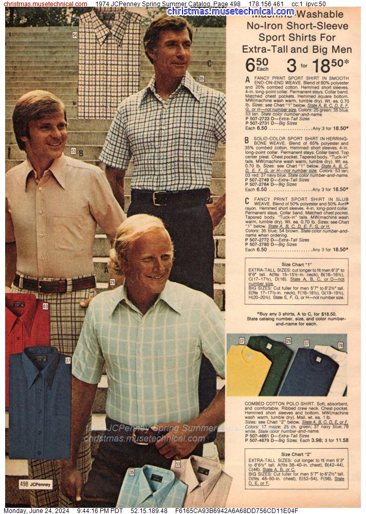 1974 JCPenney Spring Summer Catalog, Page 498