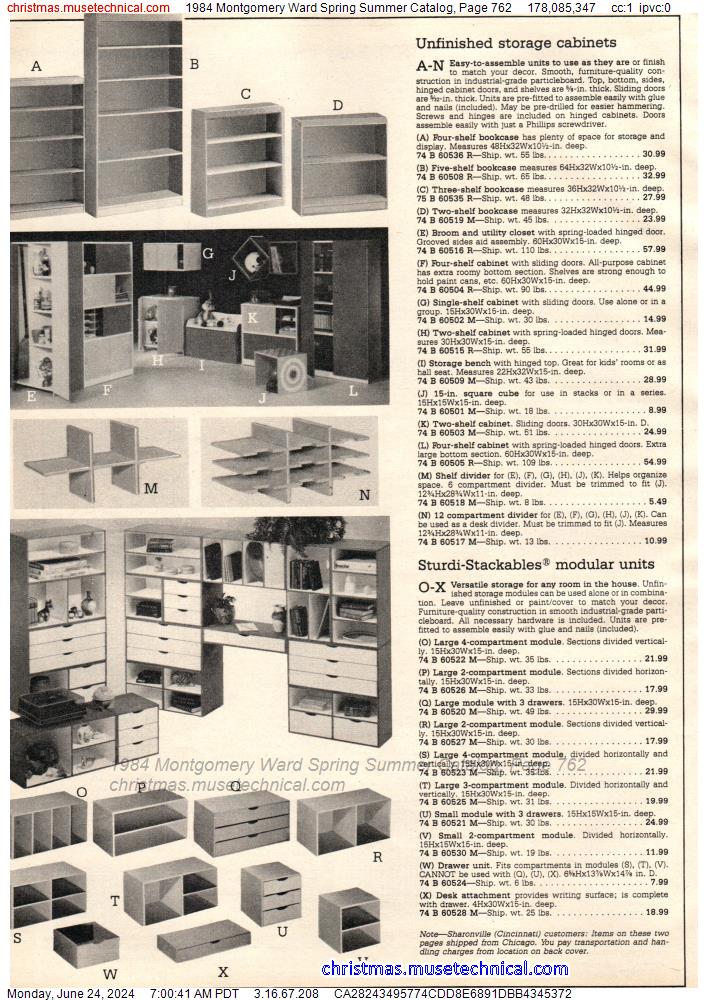 1984 Montgomery Ward Spring Summer Catalog, Page 762