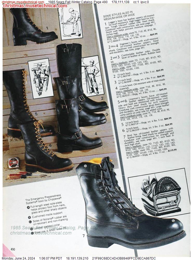 1985 Sears Fall Winter Catalog, Page 490