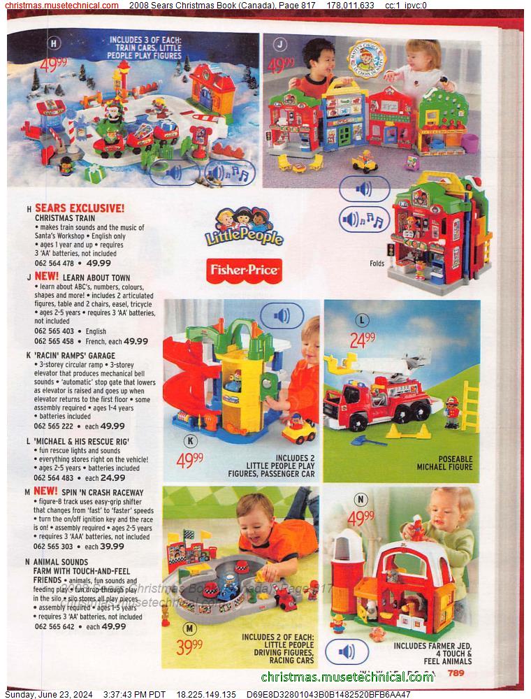 2008 Sears Christmas Book (Canada), Page 817