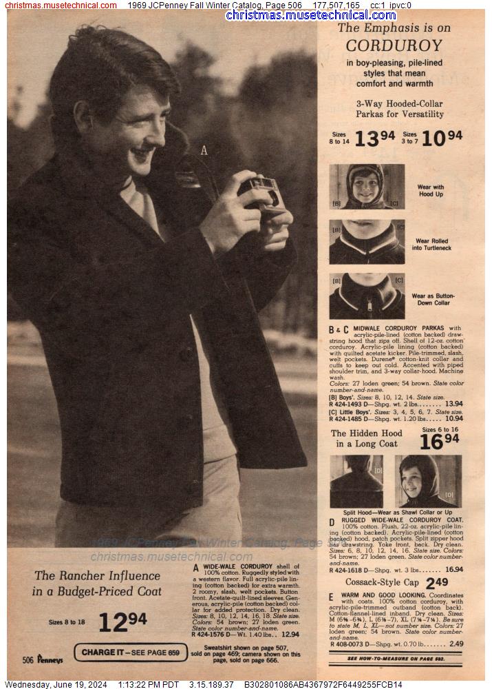 1969 JCPenney Fall Winter Catalog, Page 506