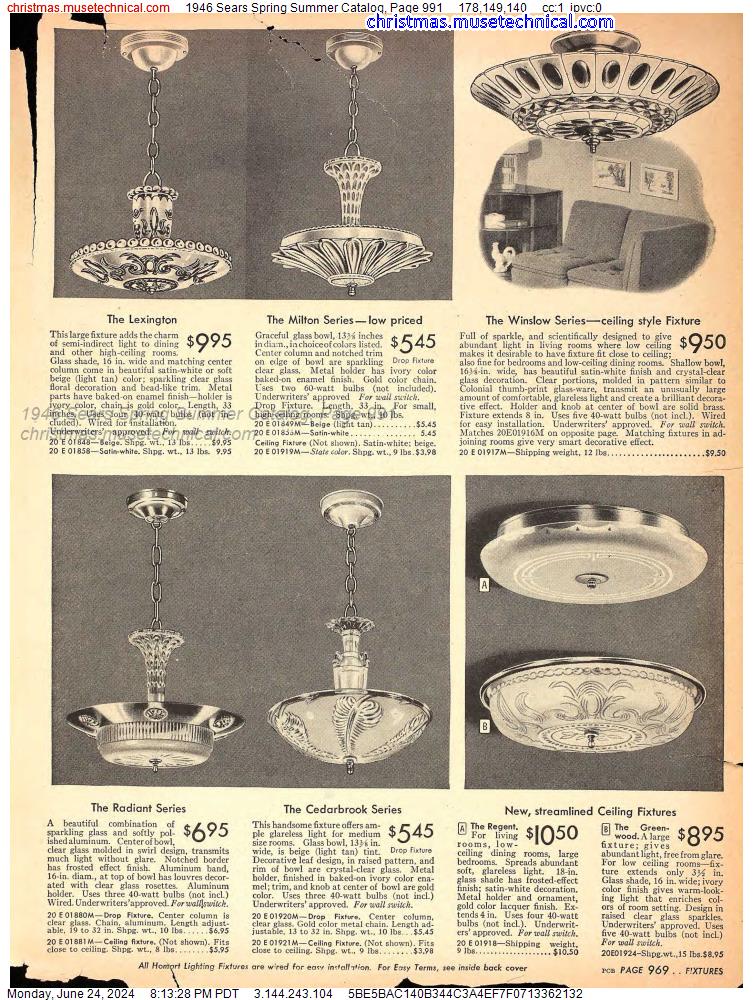 1946 Sears Spring Summer Catalog, Page 991