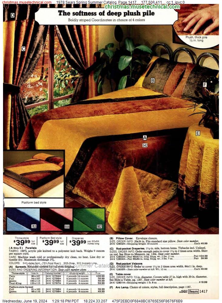 1978 Sears Spring Summer Catalog, Page 1417
