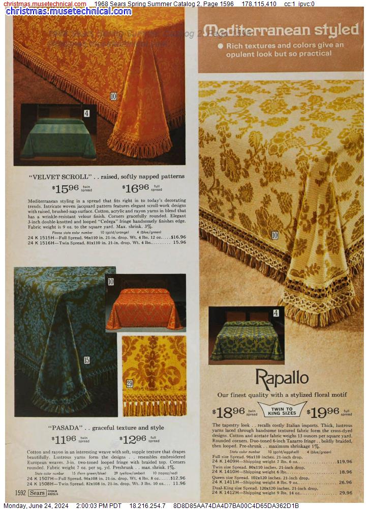 1968 Sears Spring Summer Catalog 2, Page 1596