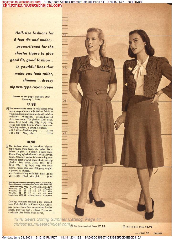 1946 Sears Spring Summer Catalog, Page 41