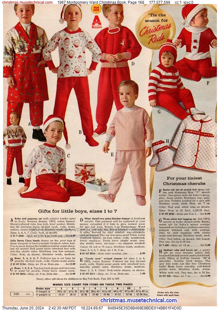 1967 Montgomery Ward Christmas Book, Page 168