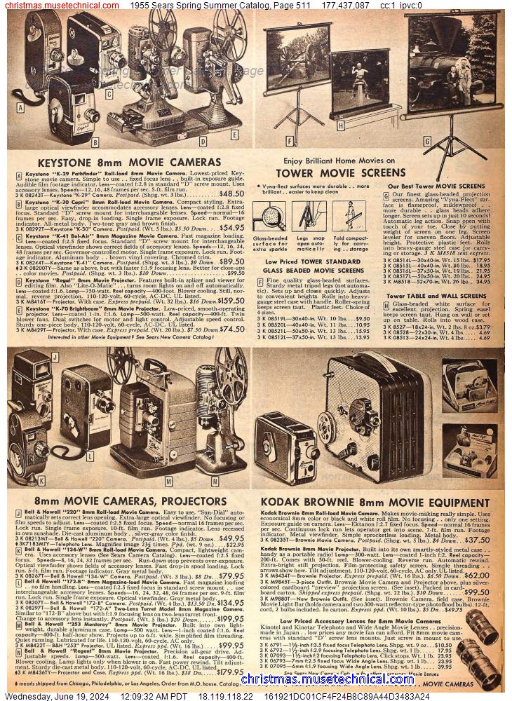 1955 Sears Spring Summer Catalog, Page 511