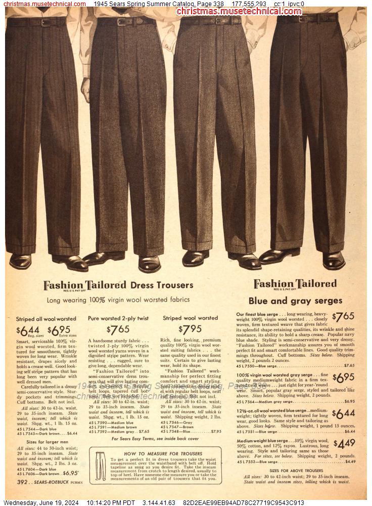 1945 Sears Spring Summer Catalog, Page 338