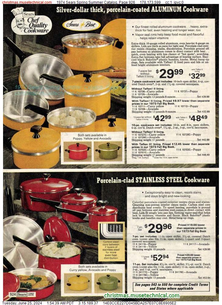 1974 Sears Spring Summer Catalog, Page 926