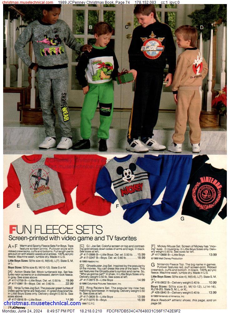 1989 JCPenney Christmas Book, Page 74