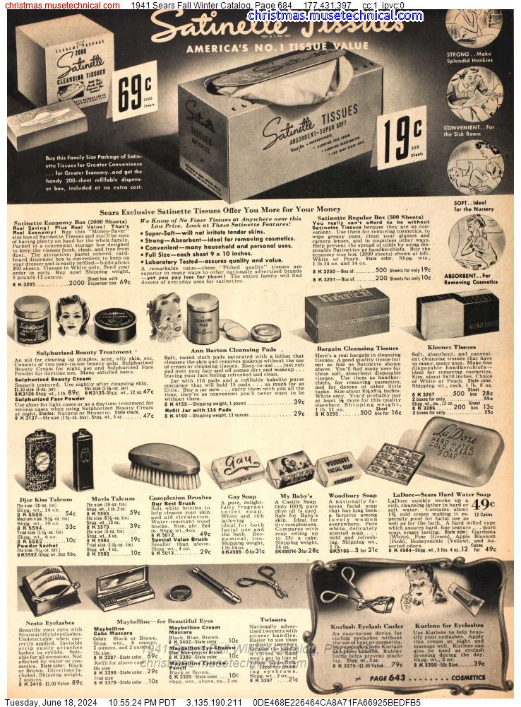 1941 Sears Fall Winter Catalog, Page 684
