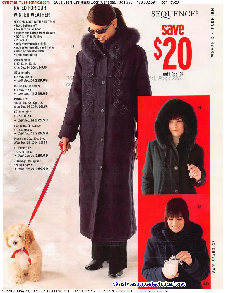 2004 Sears Christmas Book (Canada), Page 335