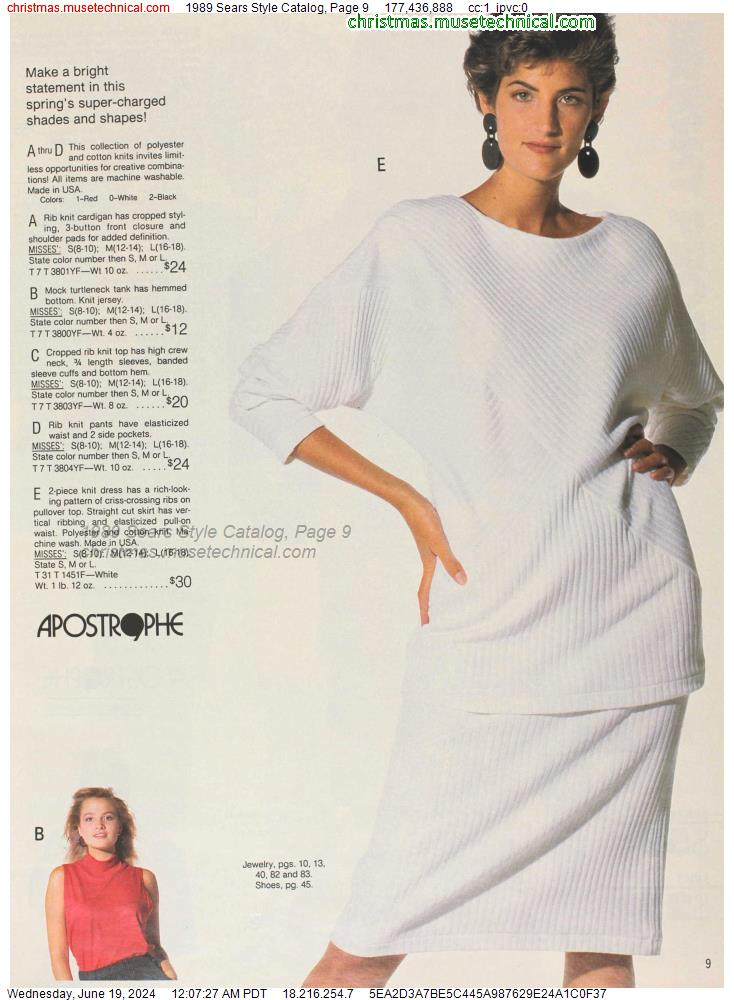 1989 Sears Style Catalog, Page 9