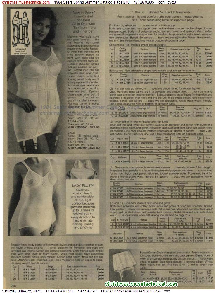 1984 Sears Spring Summer Catalog, Page 218