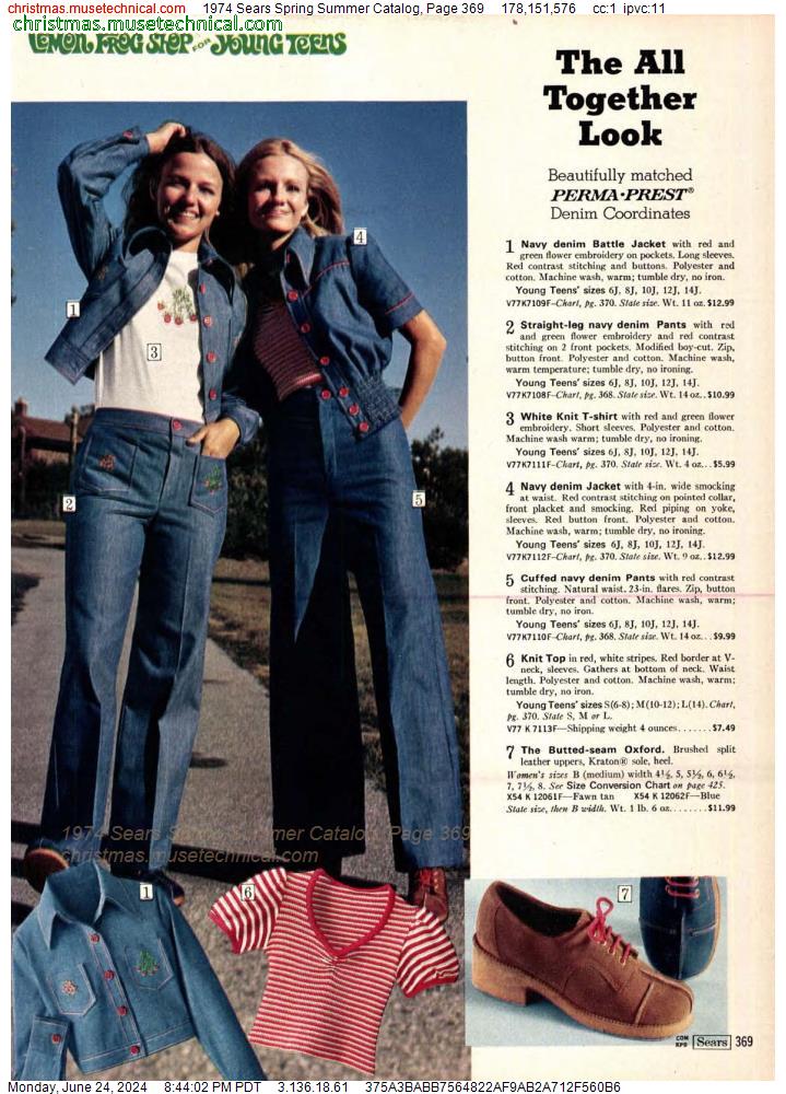 1974 Sears Spring Summer Catalog, Page 369