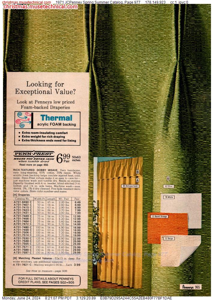 1971 JCPenney Spring Summer Catalog, Page 977