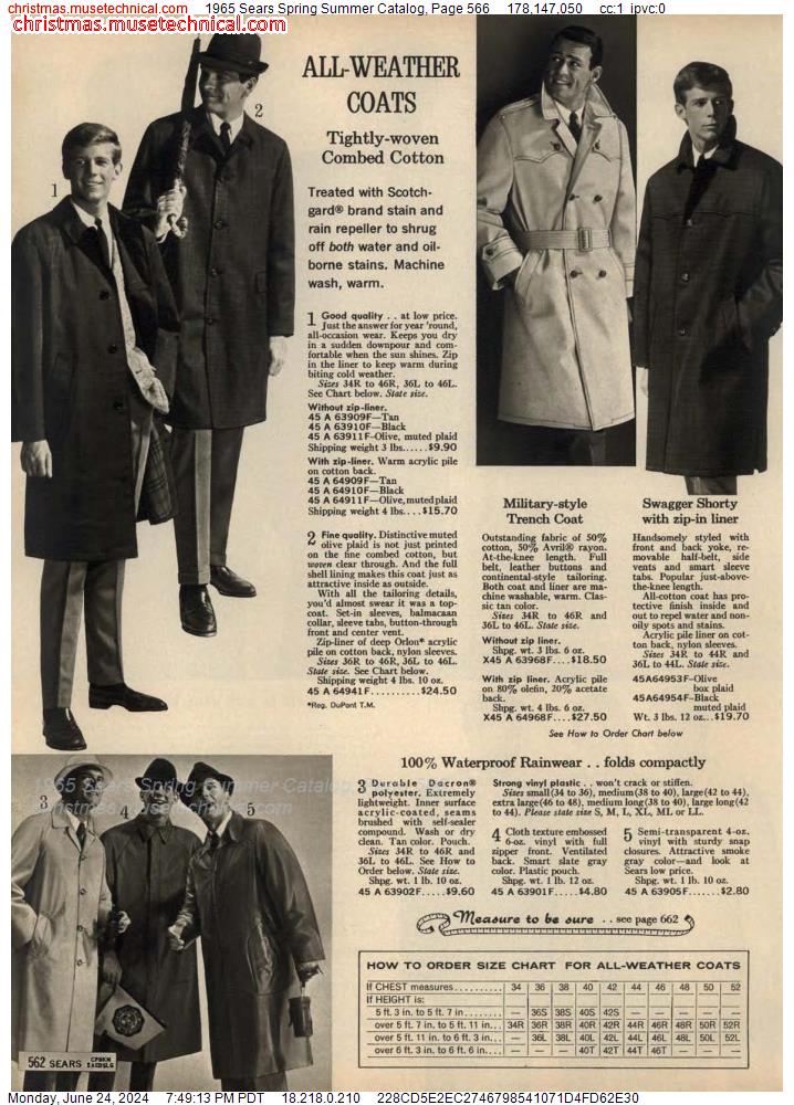 1965 Sears Spring Summer Catalog, Page 566