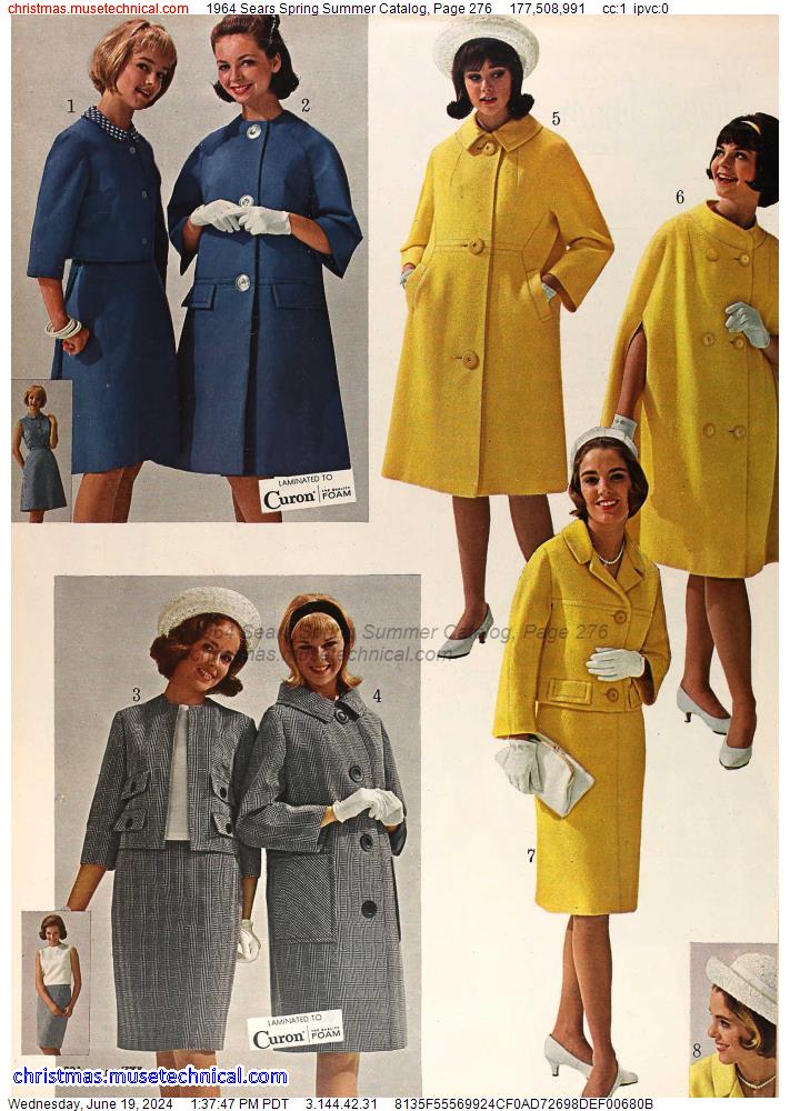 1964 Sears Spring Summer Catalog, Page 276