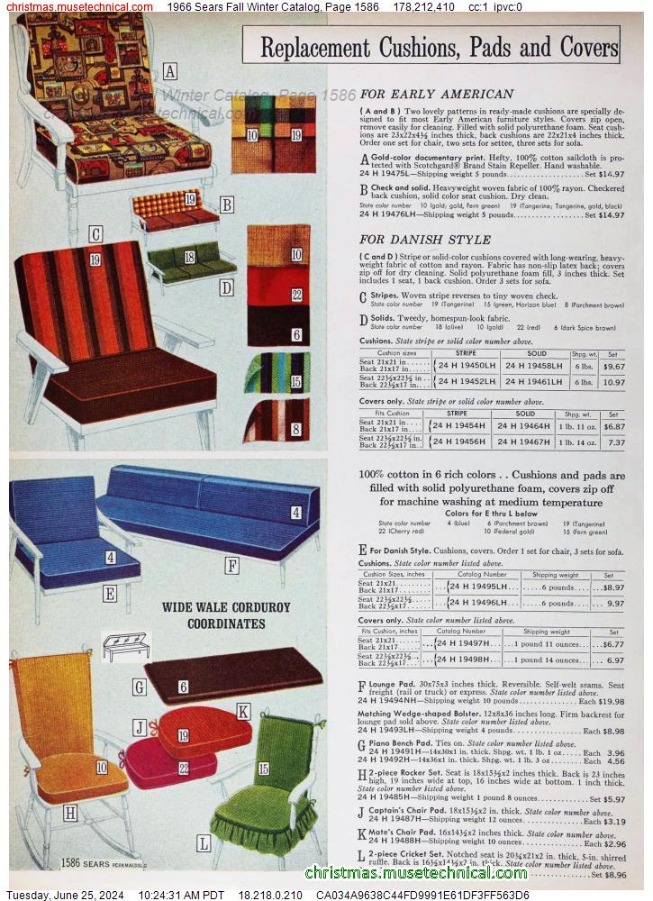 1966 Sears Fall Winter Catalog, Page 1586