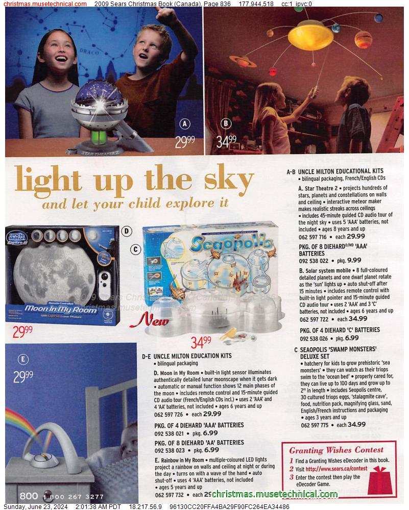 2009 Sears Christmas Book (Canada), Page 836