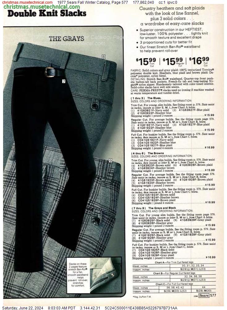 1977 Sears Fall Winter Catalog, Page 577