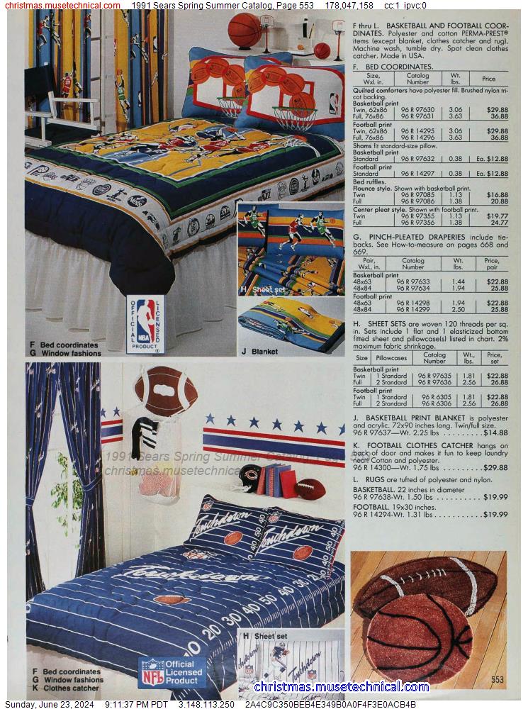 1991 Sears Spring Summer Catalog, Page 553