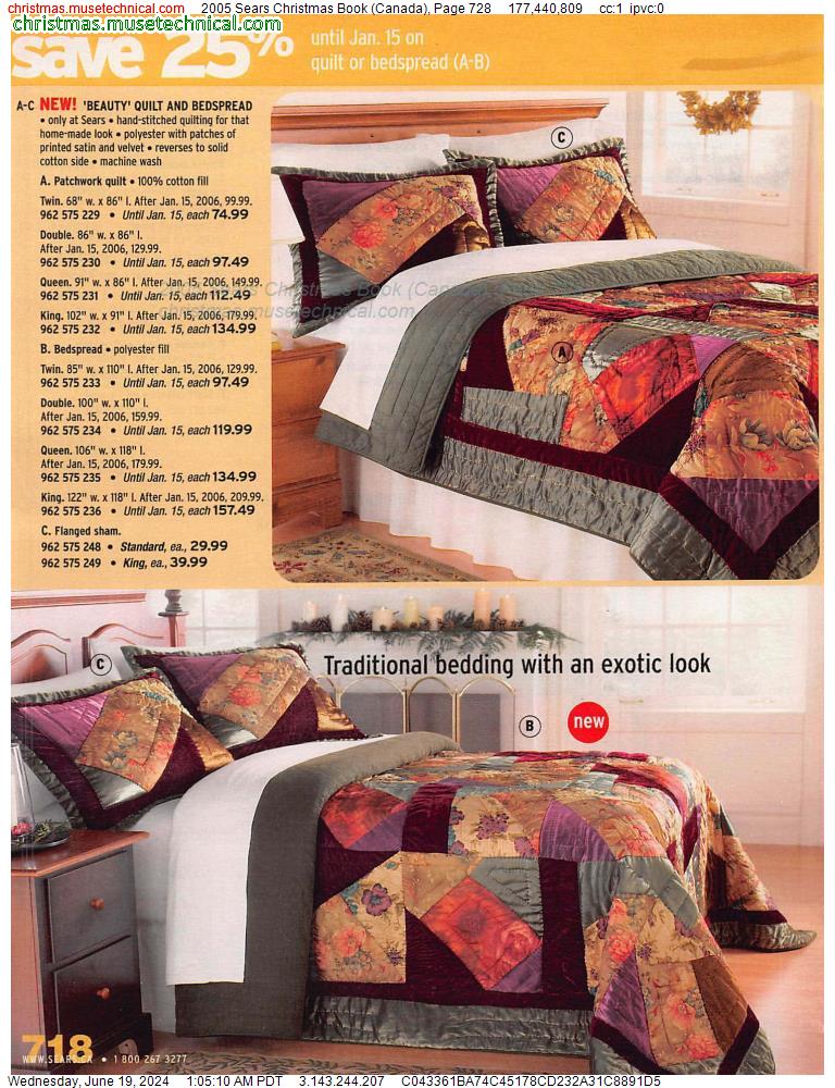 2005 Sears Christmas Book (Canada), Page 728