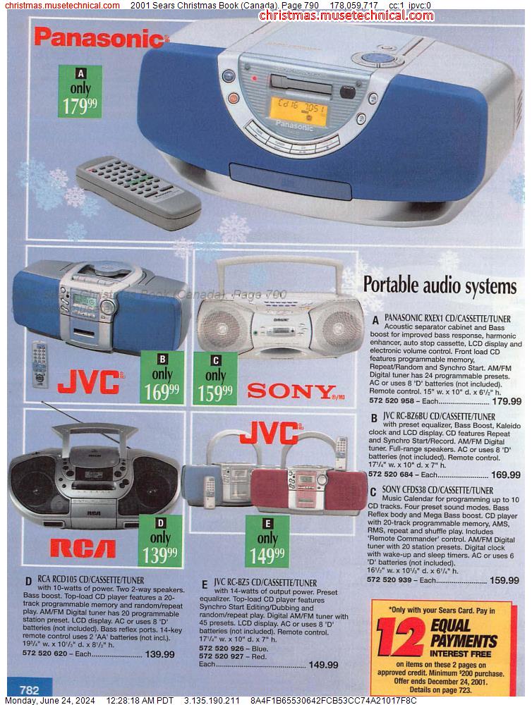 2001 Sears Christmas Book (Canada), Page 790