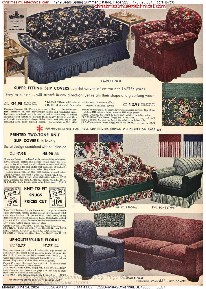 1949 Sears Spring Summer Catalog, Page 525
