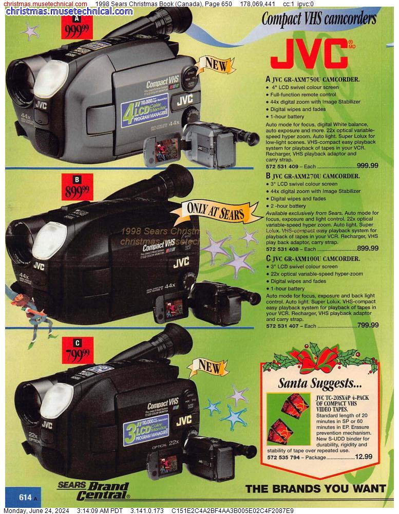 1998 Sears Christmas Book (Canada), Page 650