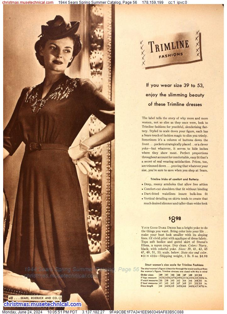1944 Sears Spring Summer Catalog, Page 56