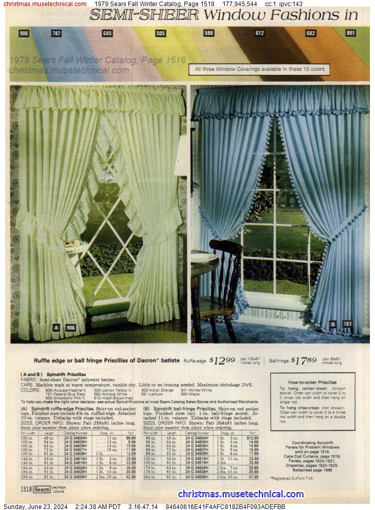 1979 Sears Fall Winter Catalog, Page 1518