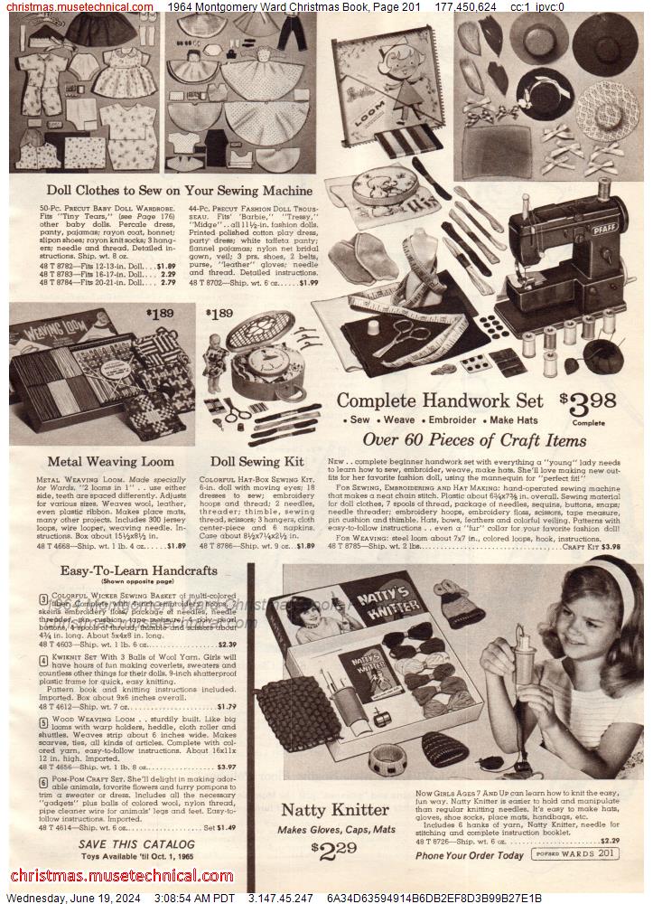 1964 Montgomery Ward Christmas Book, Page 201