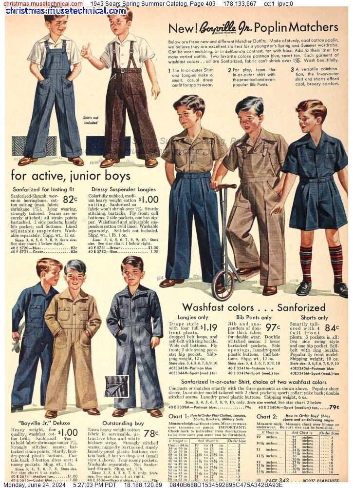 1943 Sears Spring Summer Catalog, Page 403