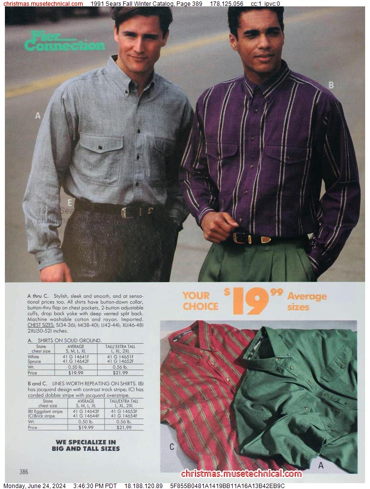 1991 Sears Fall Winter Catalog, Page 389