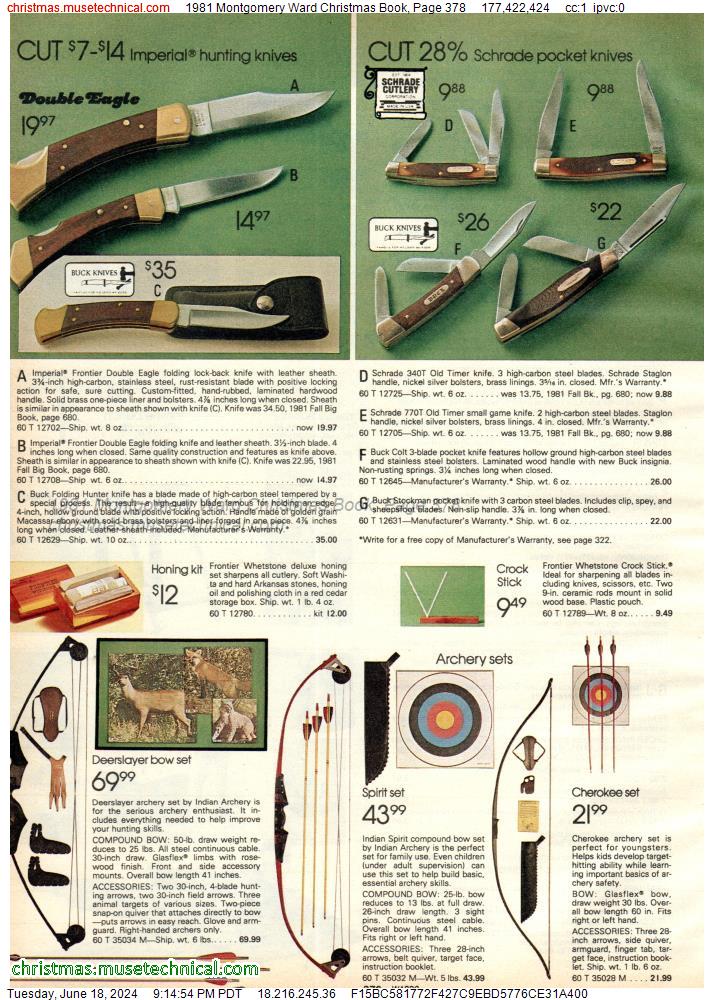 1981 Montgomery Ward Christmas Book, Page 378