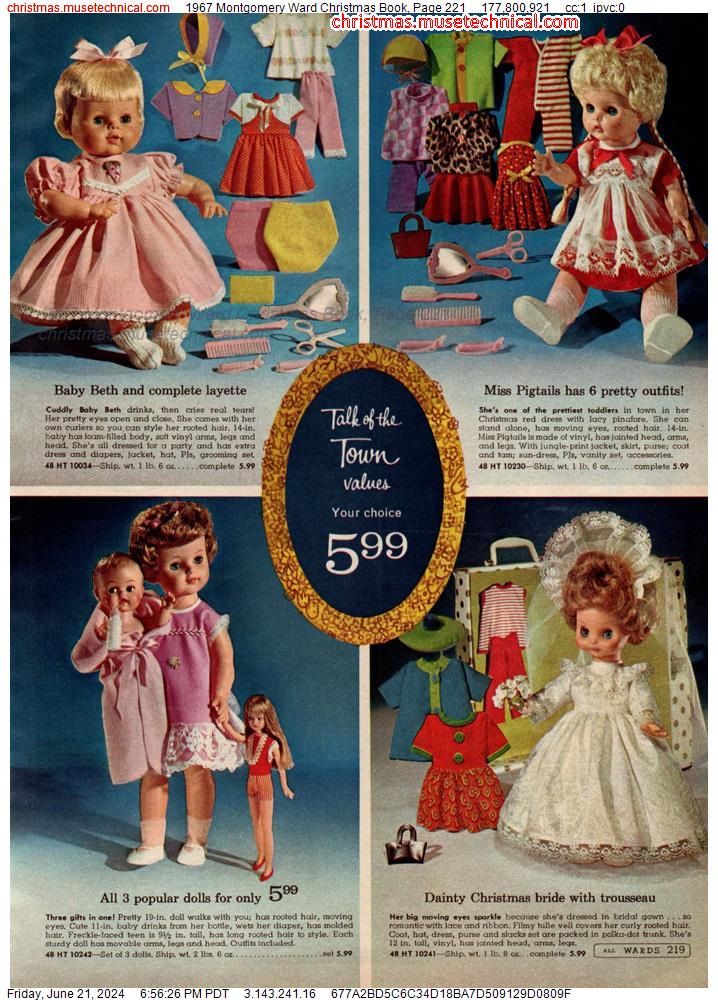 1967 Montgomery Ward Christmas Book, Page 221