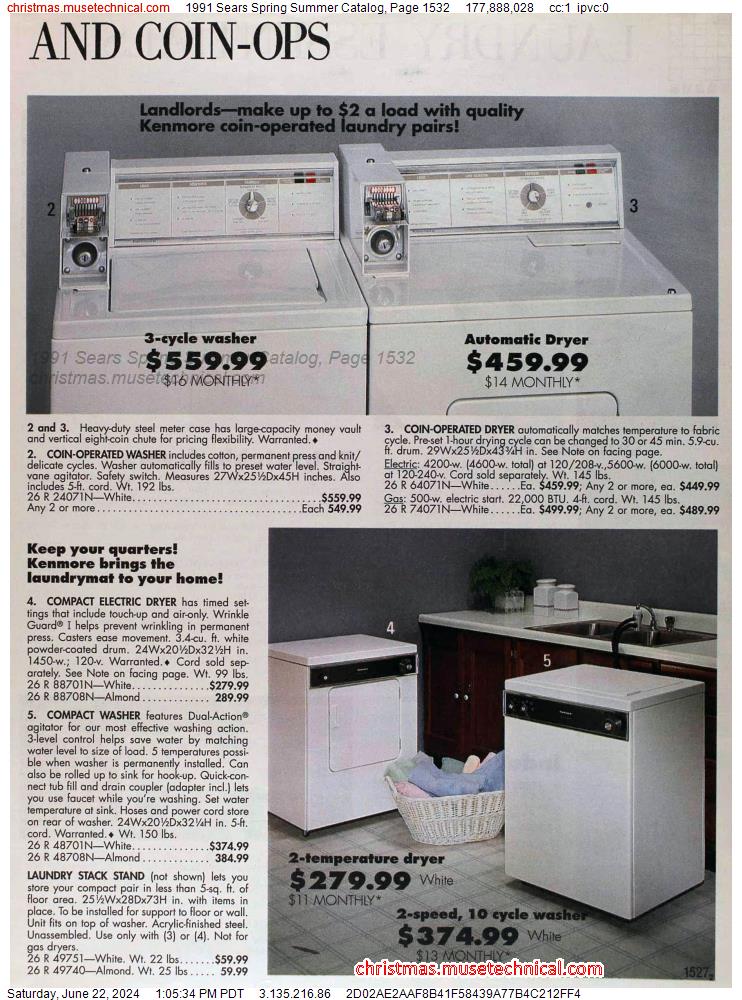 1991 Sears Spring Summer Catalog, Page 1532