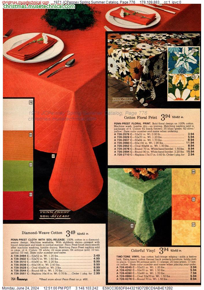 1971 JCPenney Spring Summer Catalog, Page 776