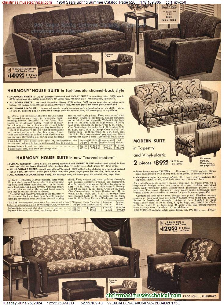 1950 Sears Spring Summer Catalog, Page 526