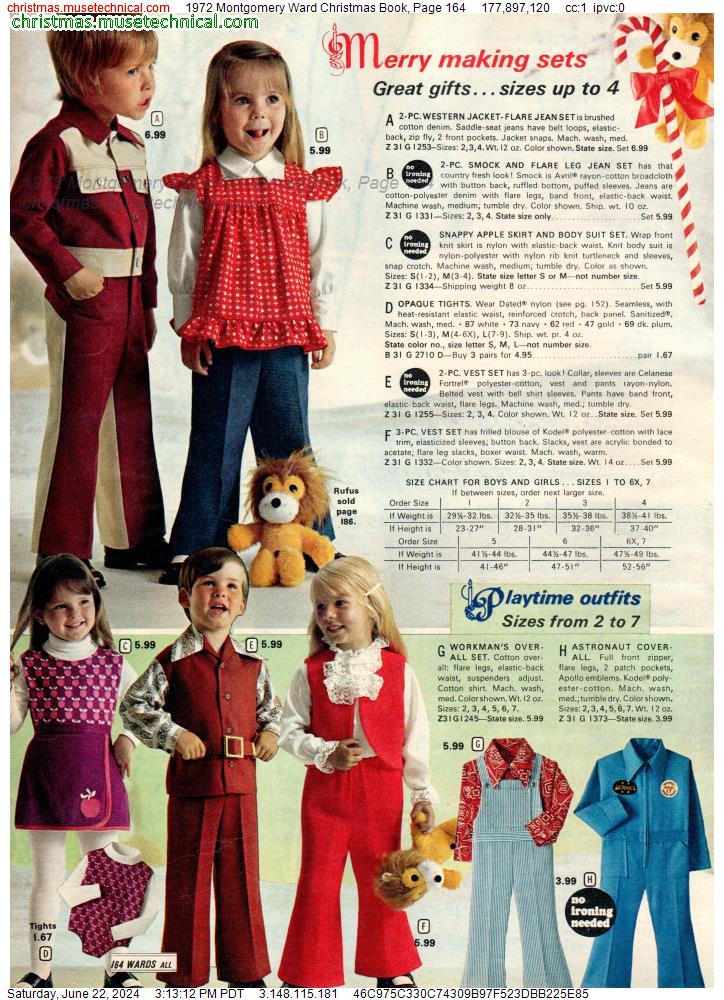 1972 Montgomery Ward Christmas Book, Page 164