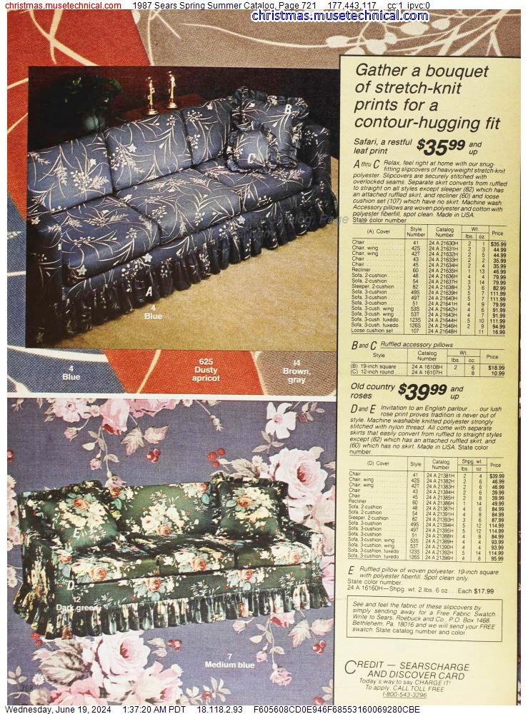 1987 Sears Spring Summer Catalog, Page 721