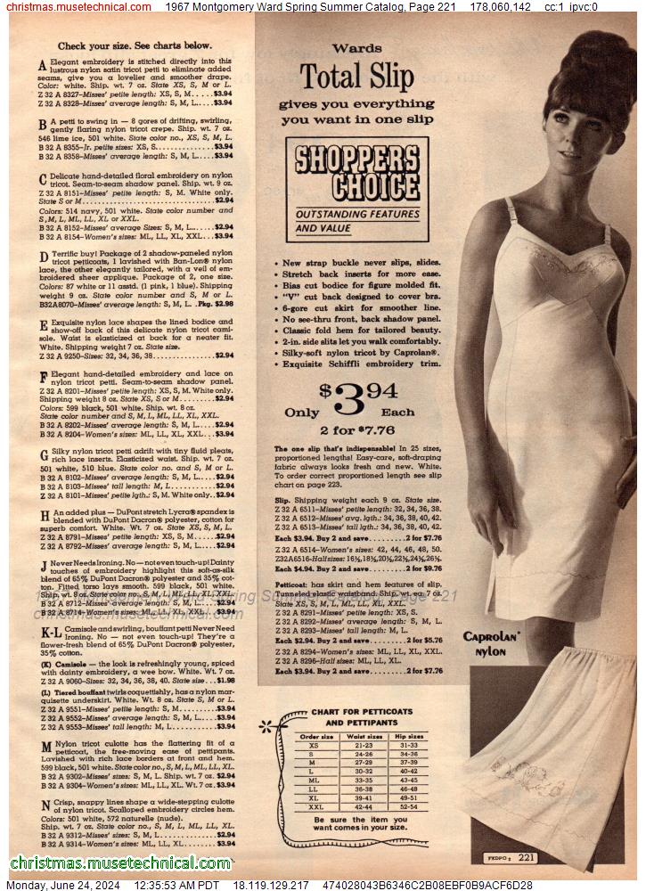 1967 Montgomery Ward Spring Summer Catalog, Page 221