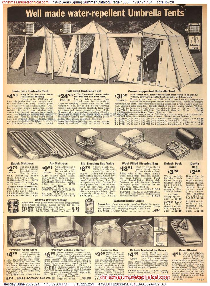 1942 Sears Spring Summer Catalog, Page 1055