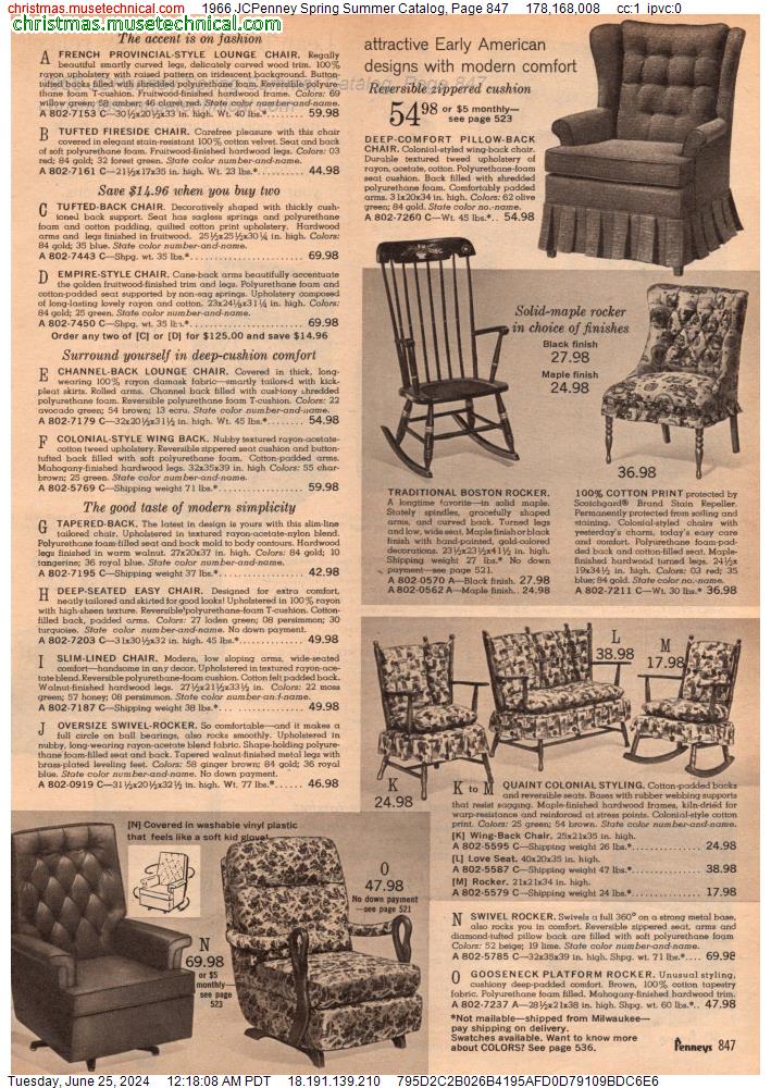 1966 JCPenney Spring Summer Catalog, Page 847