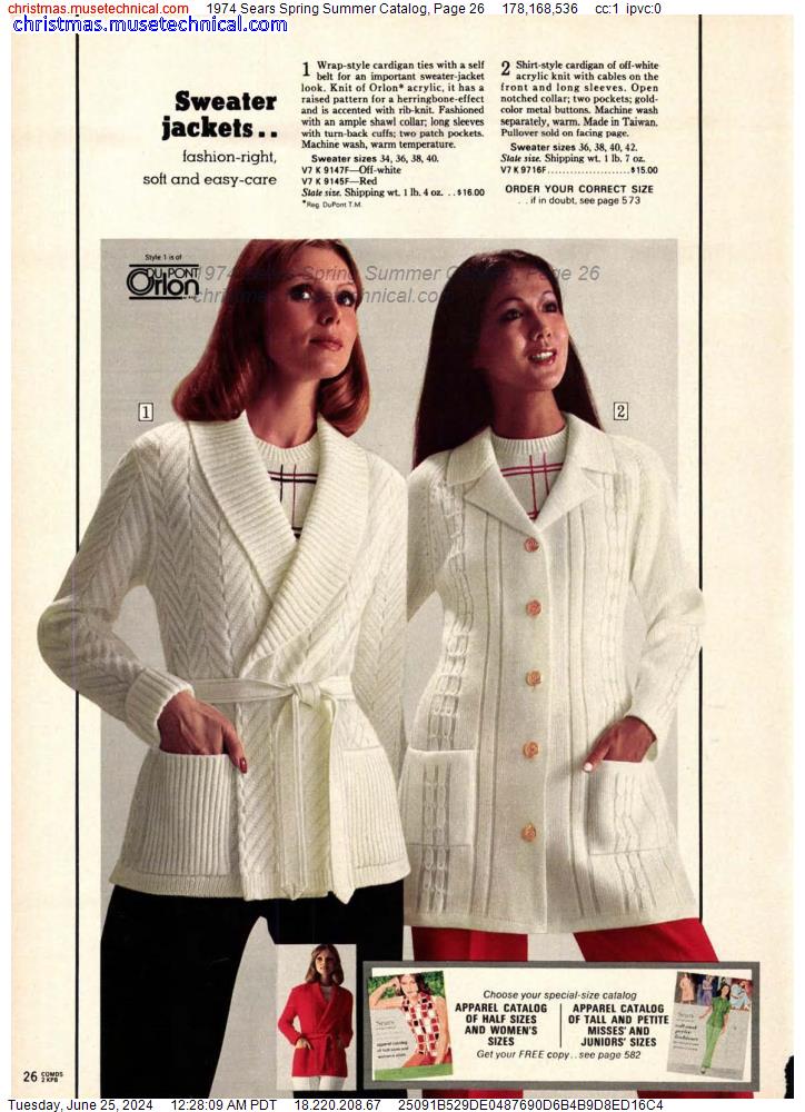 1974 Sears Spring Summer Catalog, Page 26