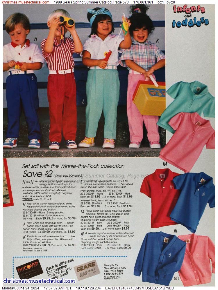 1988 Sears Spring Summer Catalog, Page 573