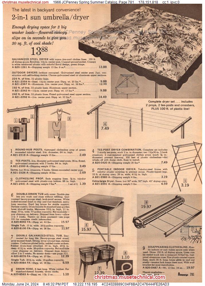 1966 JCPenney Spring Summer Catalog, Page 781
